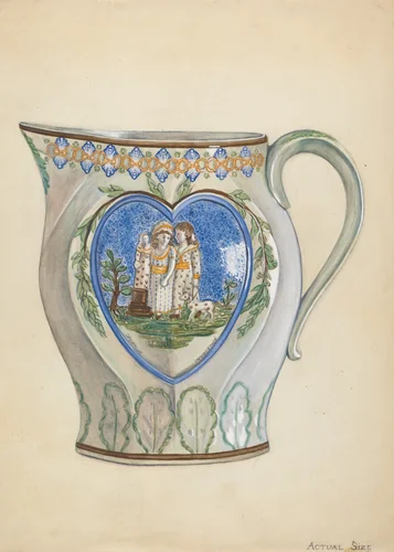 Pitcher by Barnes, index of american design, 1936