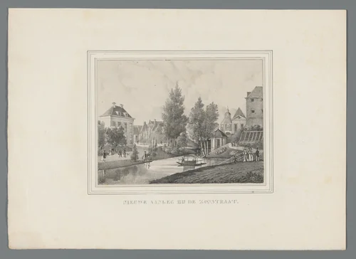 Nieuwe aanleg bij de Zonstraat by anonymous, print, 1831