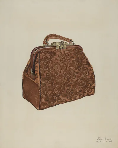 Satchel by Gerard Barnett, index of american design, 1935-1942