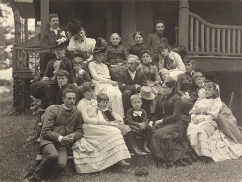 Stieglitz Family at Oaklawn, Lake George by Alfred Stieglitz, photograph, 1888