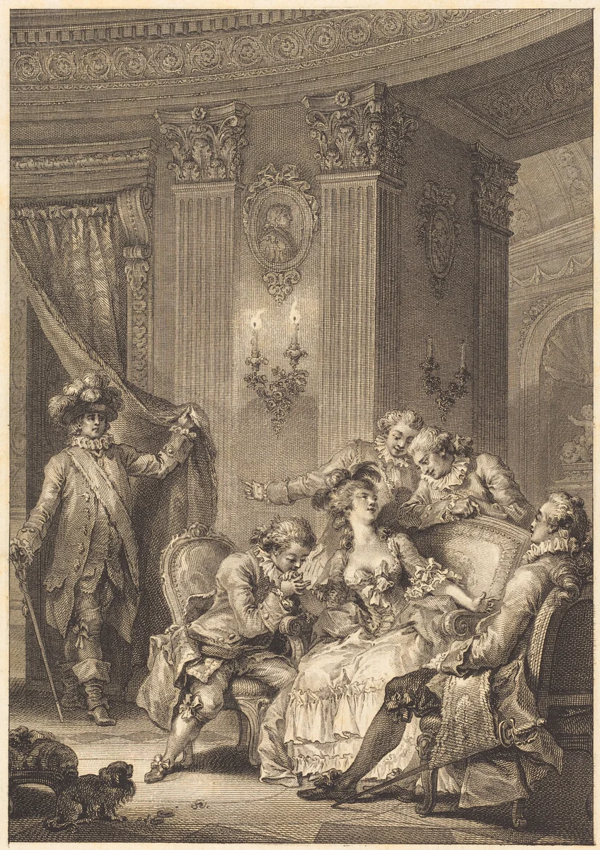 Le mari confesseur by Antoine-Jean Duclos, print, 1740-1813