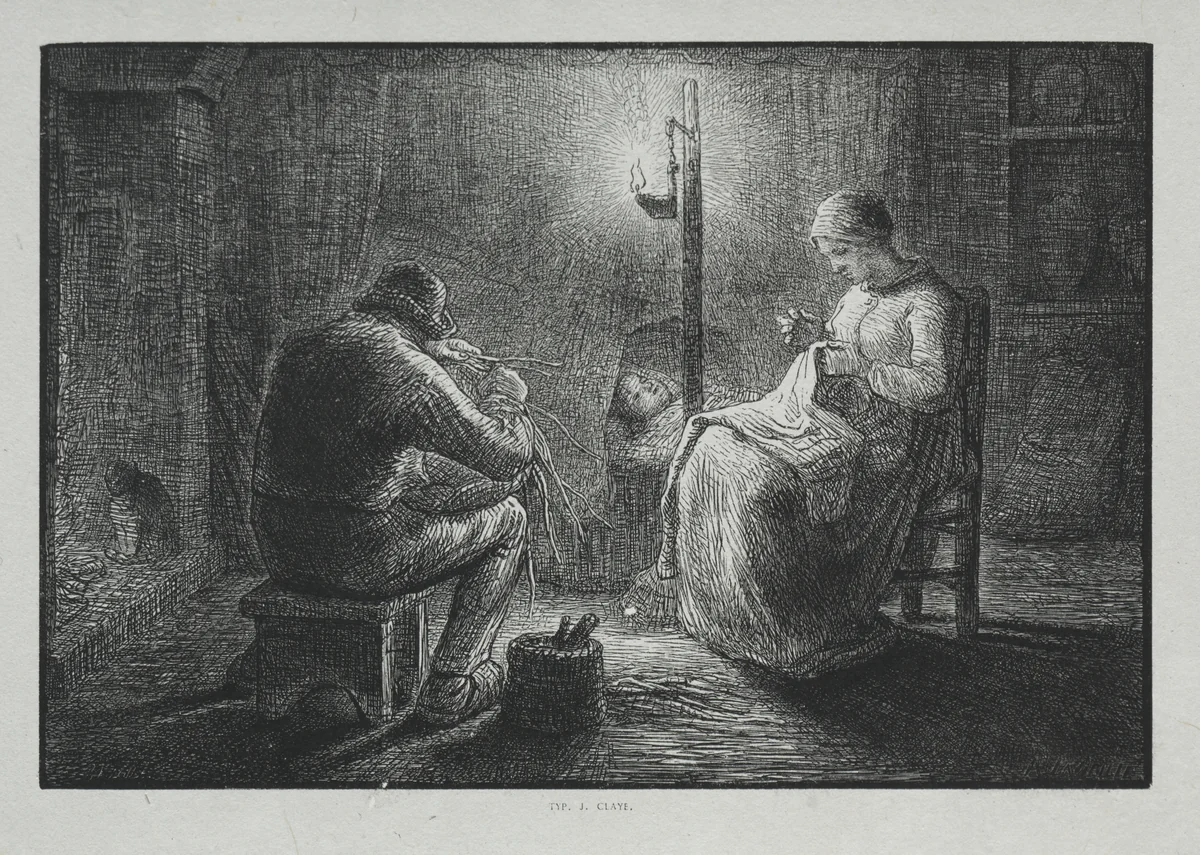 Four Hours of the Day: Night by Adrien Lavieille, print, 1860