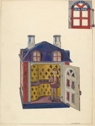 Novelty Bank by Alf Bruseth, index of american design, 1937
