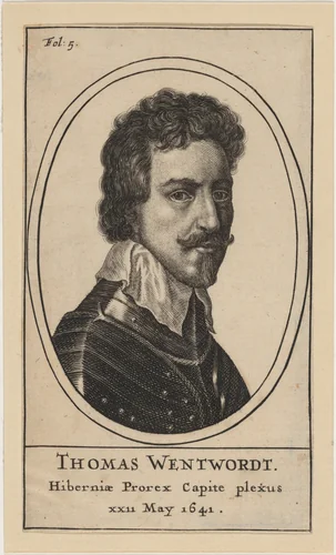 Thomas Wentworth, Earl of Strafford by Unknown 19th Century, print, 1641
