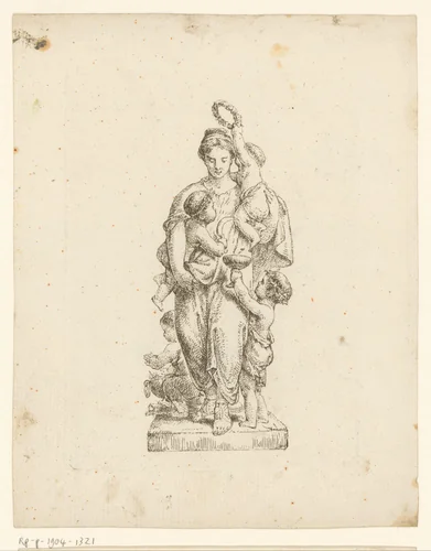 Allegorie van het jaar by Bernhard Rode, print, 1788