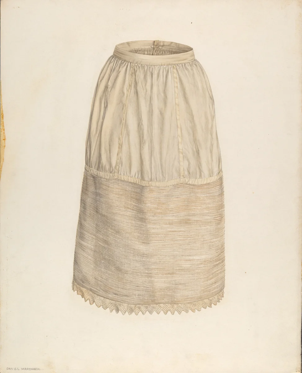 Petticoat by Daniel Marshack, index of american design, 1940