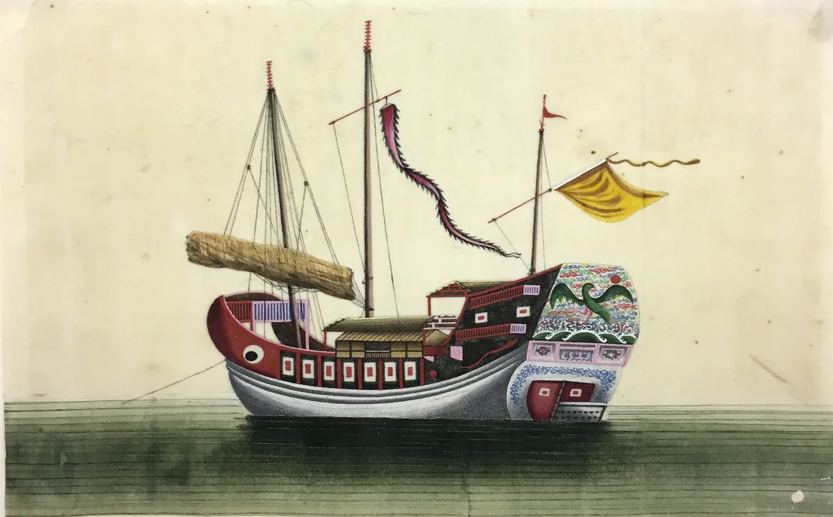 Ship paintings by China, painting, 1834-1866