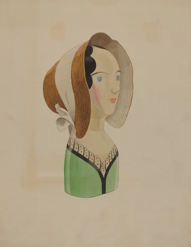 Hat Mannequin by Howard Weld, index of american design, 1937