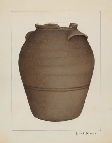 Stoneware Jar by Annie B. Johnston, index of american design, 1937