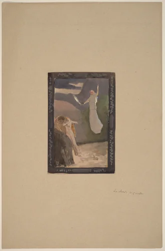 Study for a Panel by Charles Sprague Pearce, drawing, 1890-1897