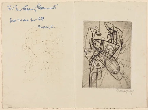 Greeting Card by Stanley William Hayter, print, 1947-1948