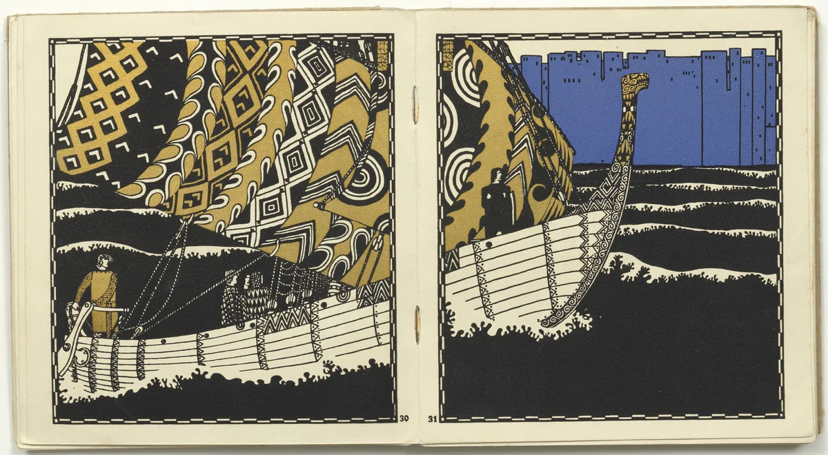 Untitled from Die Nibelungen (The Nibelungs) by Carl Otto Czeschka, illustrated book, 1920