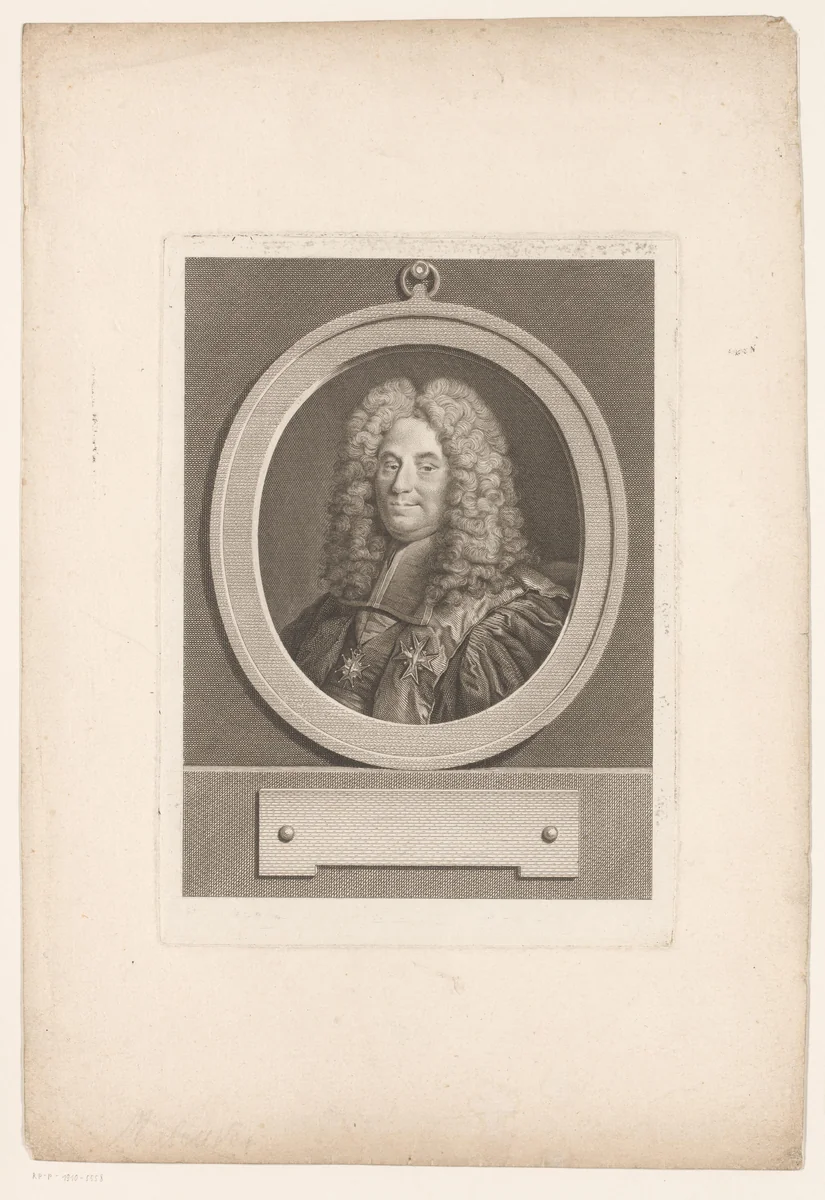 Portret van Henri François d'Aguesseau by Pierre Maloeuvre, print, 1772
