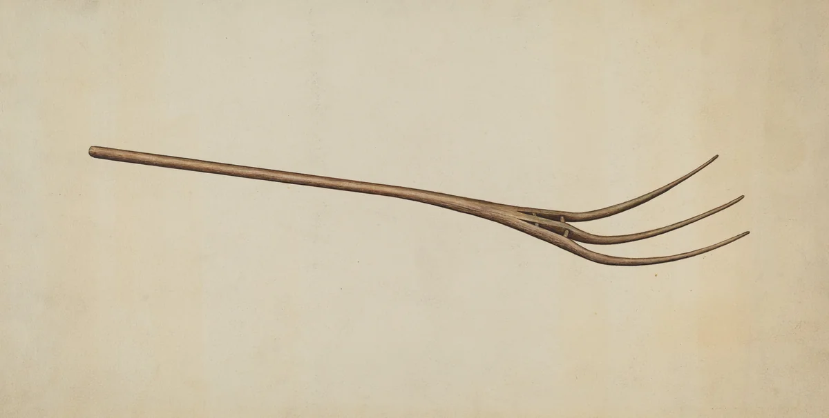 Pitch Fork by Earl Butlin, index of american design, 1937