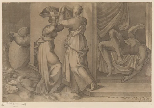 Judit en Holofernes by Unknown, print, 1546