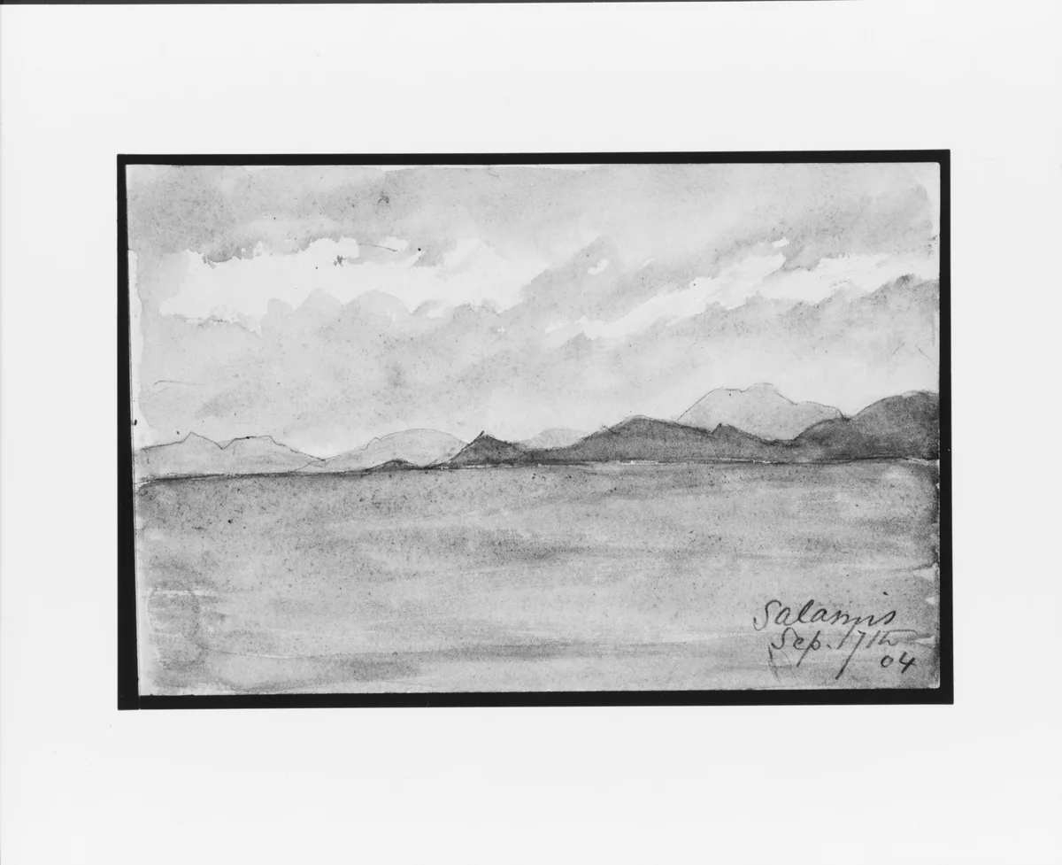 Salamis (from Sketchbook) by Mary Newbold Sargent, artwork, 1904