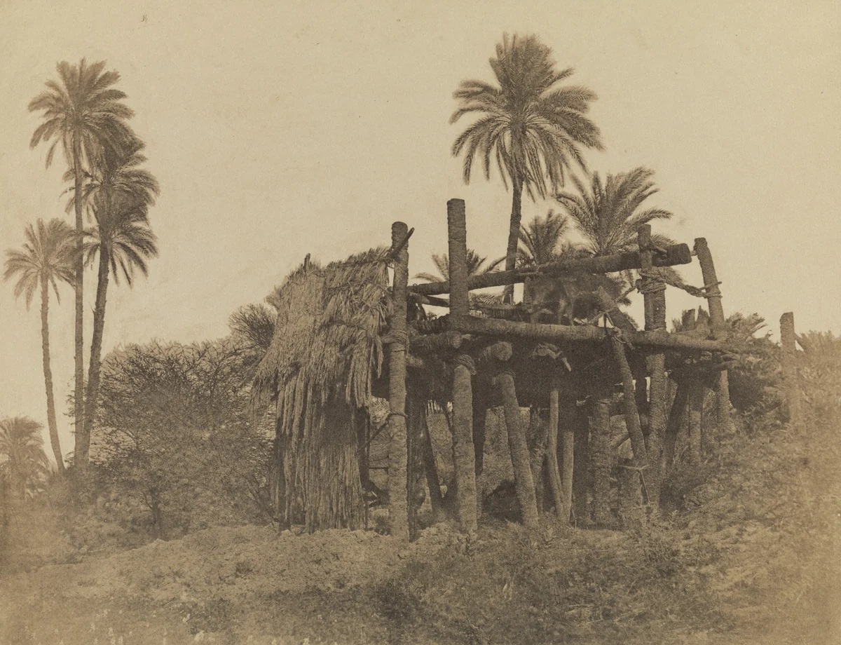 Water Wheel, Nubia by Unidentified Photographer, photograph, 1850