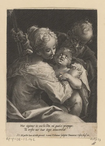 Heilige Familie by Unknown, print, 1589-1615