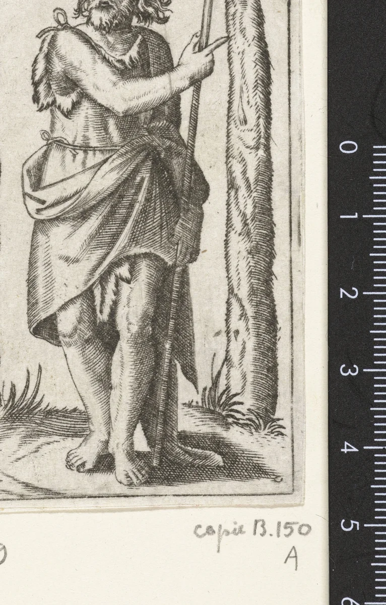 Johannes de Doper by anonymous, print, 1500-1575