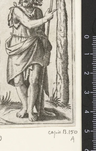 Johannes de Doper by anonymous, print, 1500-1575