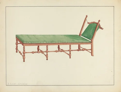 Day Bed by B. Holst-Grubbe, index of american design, 1936