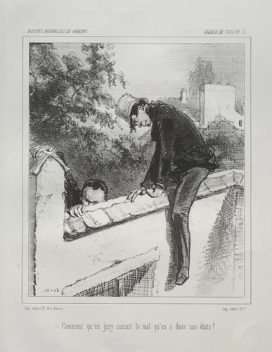 Chemin de Toulon by Paul Gavarni, print, 1824-1866