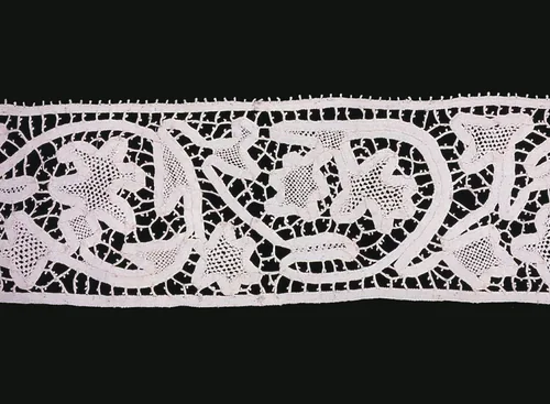 Border by Europe, textile, 1875-1900