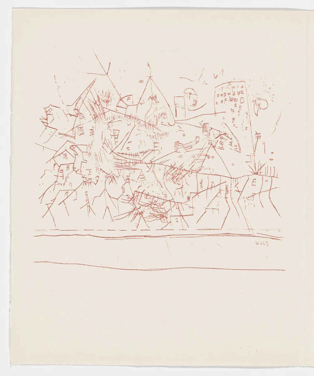 Plate (page 94) from Feuilles éparses by Wols, illustrated book, 1965