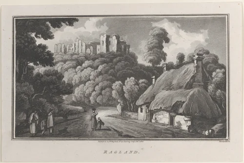 Ragland, from "Remarks on a Tour to North and South Wales, in the year 1797" by John Hill, print, 1800