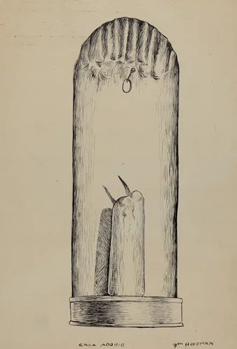Candle Holder by William Hoffman, index of american design, 1935-1942