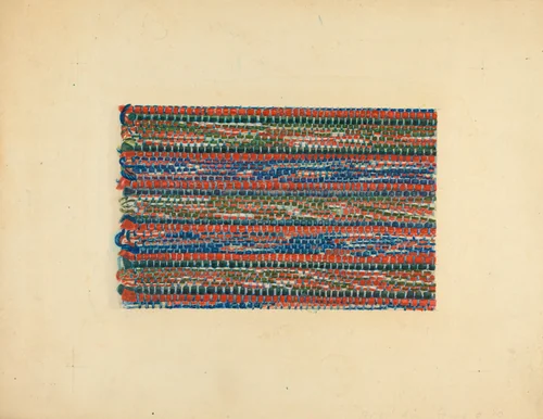 Shaker Rug Strip by Lucille Chabot, index of american design, 1936