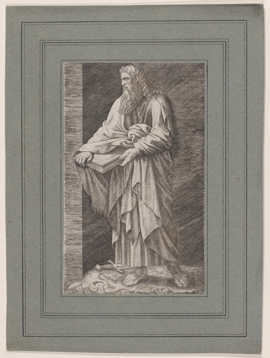 St. Paul (after Lombard) by Lambert Suavius, print, 1530-1576