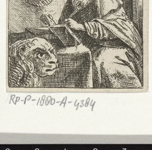 Kerkvader Hieronymus by anonymous, print, 1700-1799