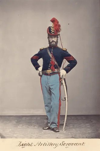 Light Artillery, Sergeant by Oliver Willard, photograph, 1866
