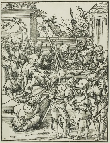 Saint Bartholomew, from The Martyrdom of the Apostles by Lucas Cranach the Elder, print, 1507-1517