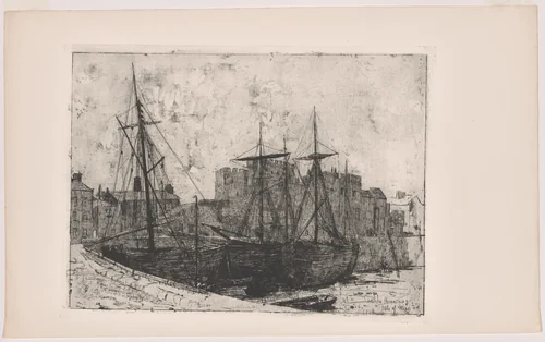 Castle Rushen--Isle of Man by Julian Alden Weir, print, 1889