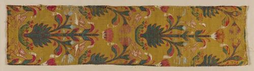 Silk Fragment by Unknown, textile, 1400-1499