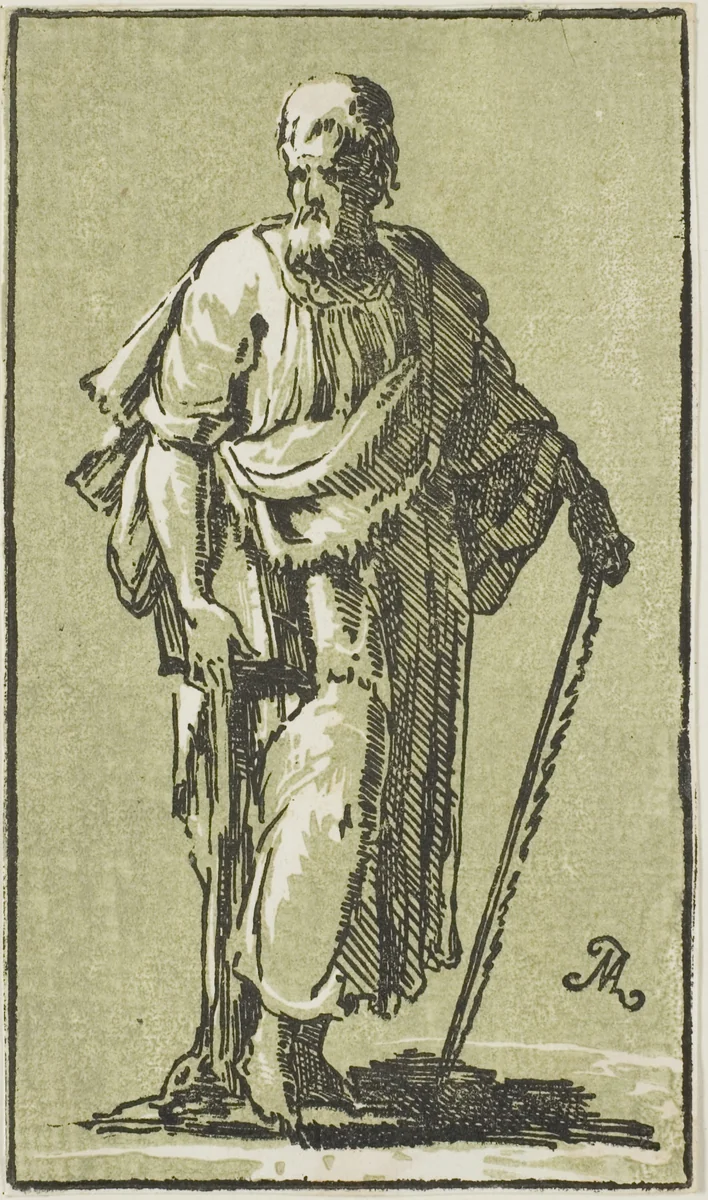 St. Simon by Anton Maria Zanetti, print, 1700-1767