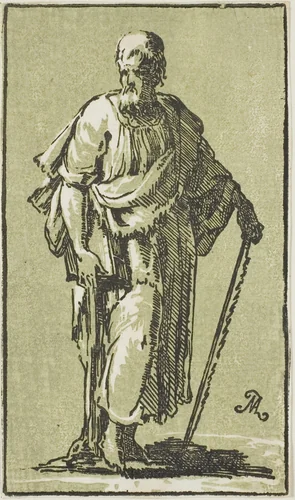 St. Simon by Anton Maria Zanetti, print, 1700-1767