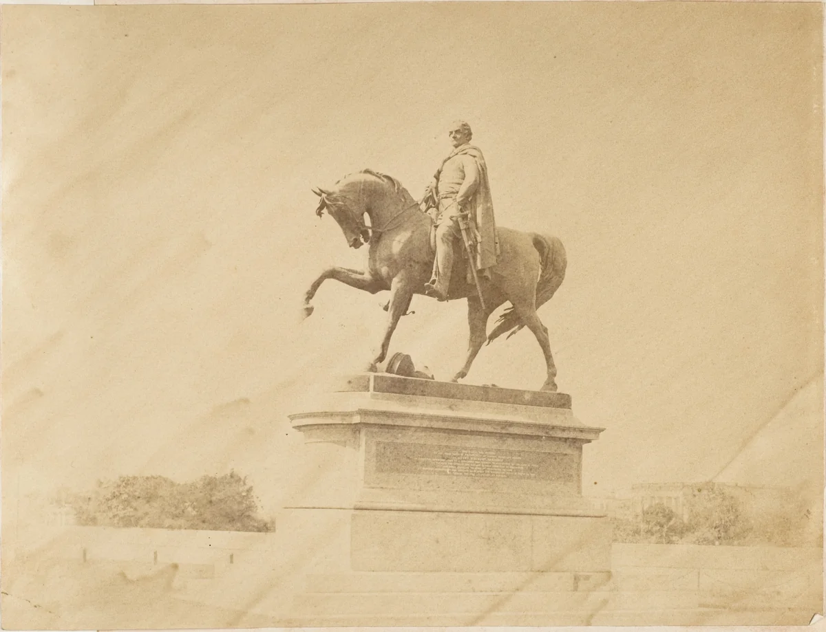 Lord Hardinge's Monument, Calcutta by R. B. Hill, photograph, 1850-1859