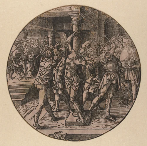 Geseling van Christus by Unknown, print, 1517-1533