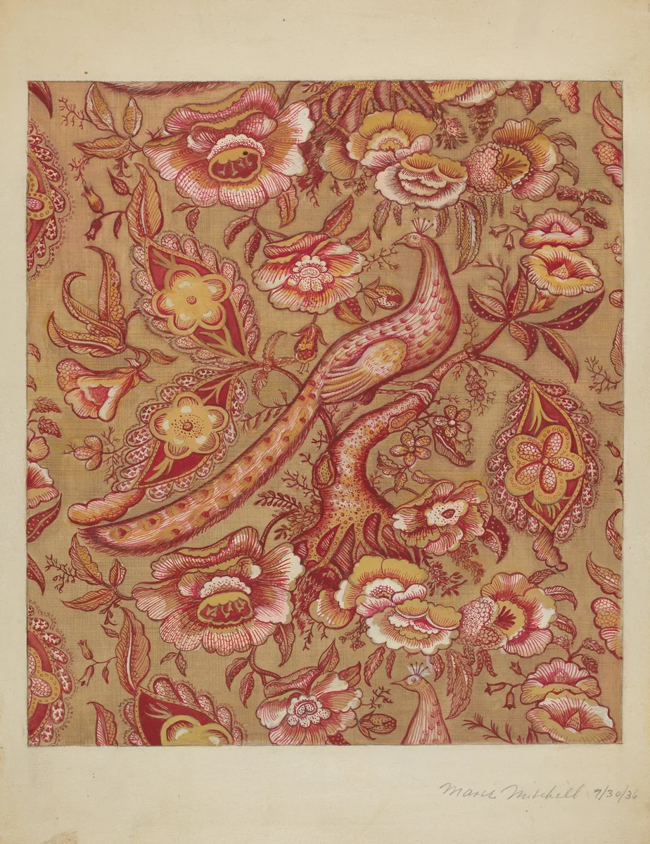 Chintz by Marie Mitchell, index of american design, 1936