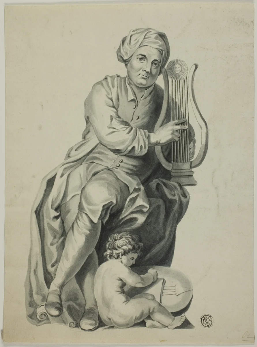 Monument to Handel by Unknown Artist, drawing, 1700-1799