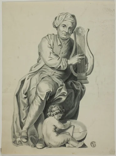 Monument to Handel by Unknown Artist, drawing, 1700-1799