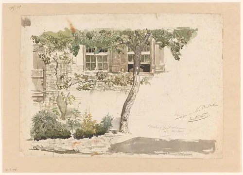 Herberg de Roskam te Dongen by August Allebé, drawing, 1848-1907
