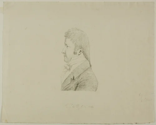 Portrait of Louis-Philippe, Duc d'Orléans by Antoine Philippe d'Orléans, print, 1804