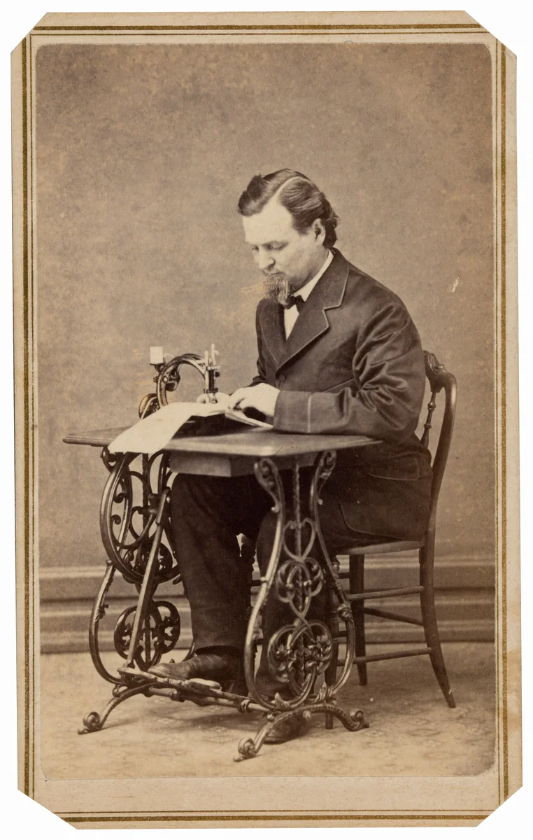 A. W. Porter, Wilcox & Gibb’s Sewing Machine Agent by G.S. Tubbs & Son, photograph, 1860-1870
