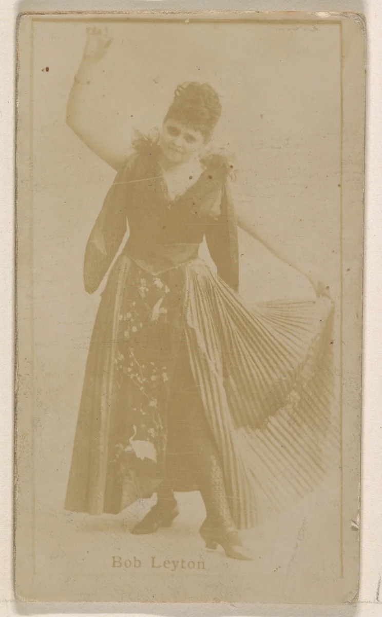 Bob Leyton, from the Actresses series (N245) issued by Kinney Brothers to promote Sweet Caporal Cigarettes by Kinney Brothers Tobacco Company, photograph, 1890