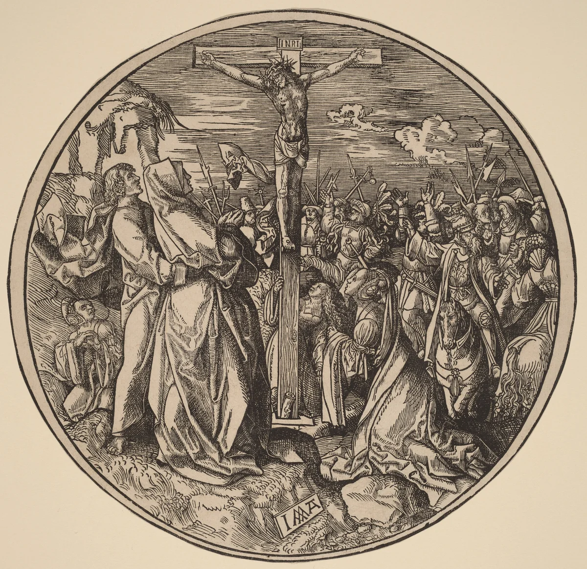 The Crucifixion by Jacob Cornelisz van Oostsanen, print, 1514