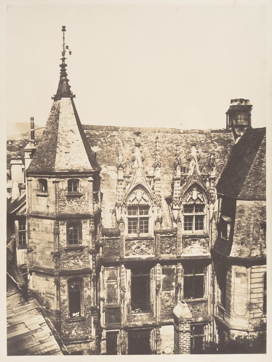 Hôtel du Bourgtheroulde, Rouen by Edmond Bacot, photograph, 1852-1854